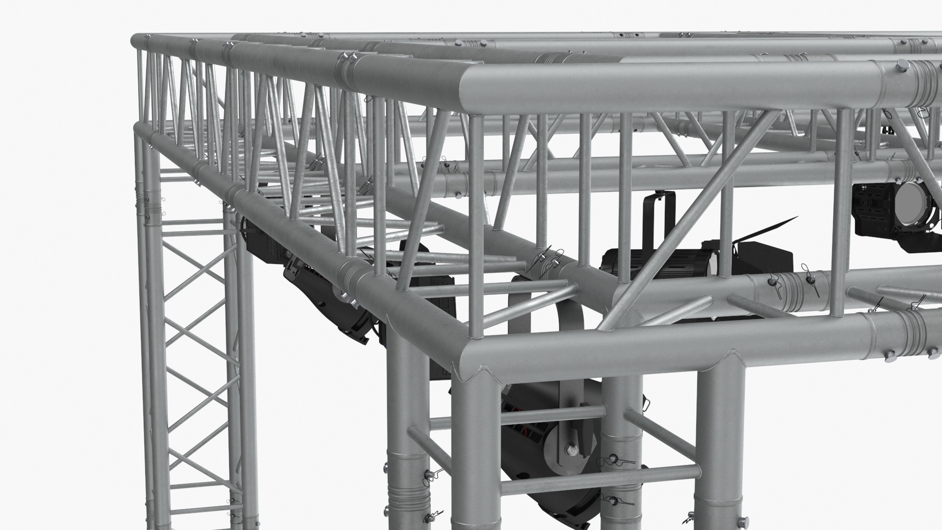3D Studio Truss Modular Light System model
