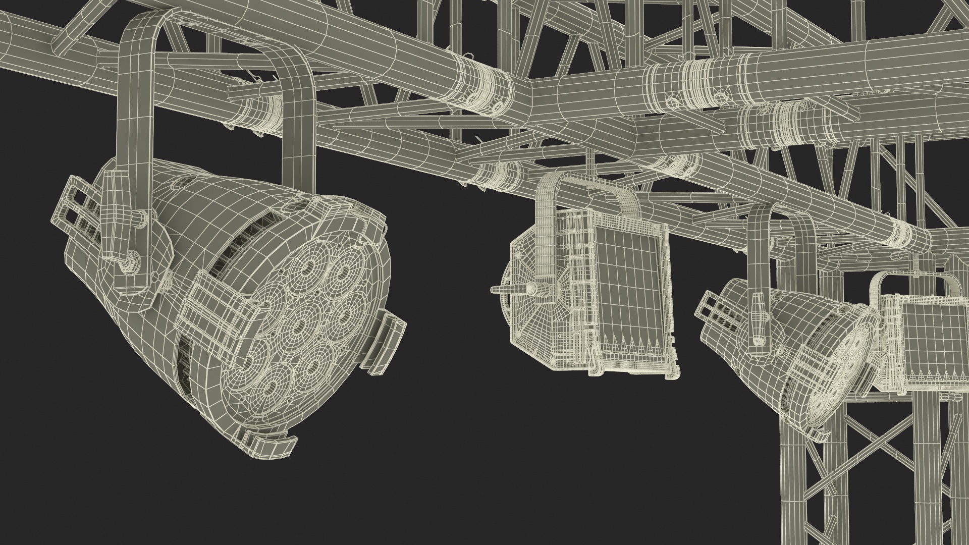 3D Studio Truss Modular Light System model