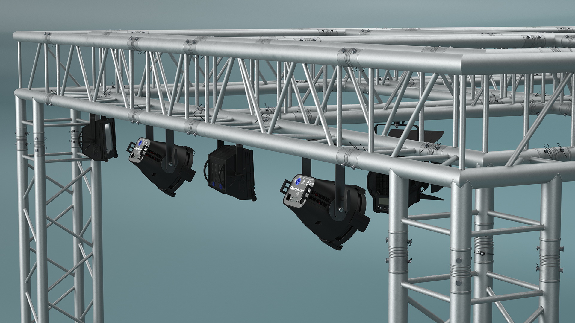 3D Studio Truss Modular Light System model