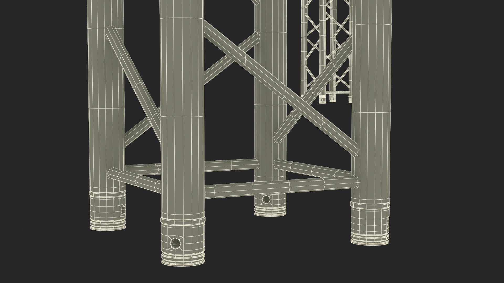 3D Studio Truss Modular Light System model