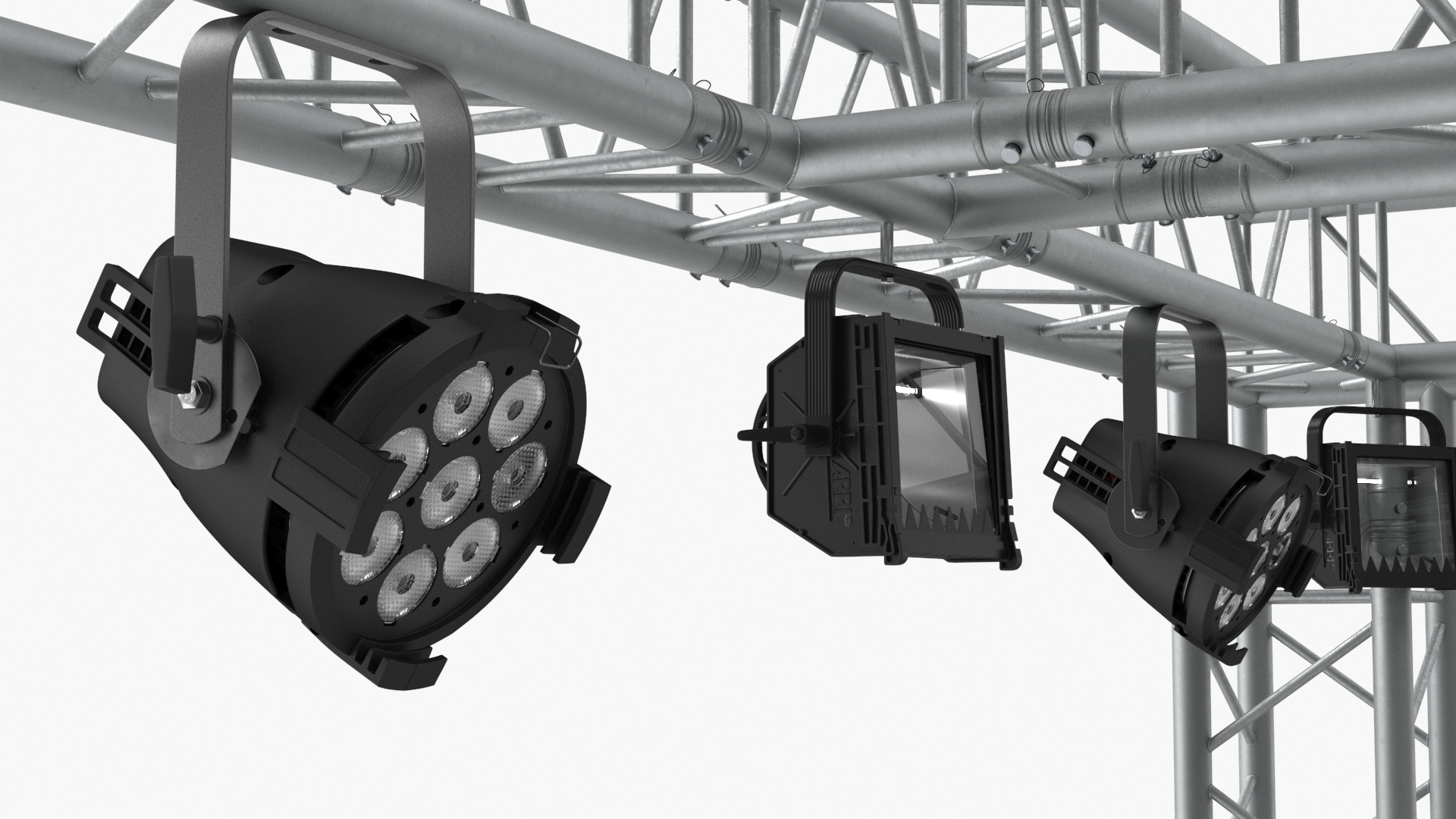 3D Studio Truss Modular Light System model
