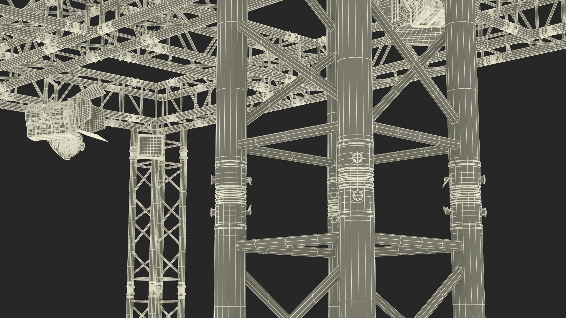3D Studio Truss Modular Light System model