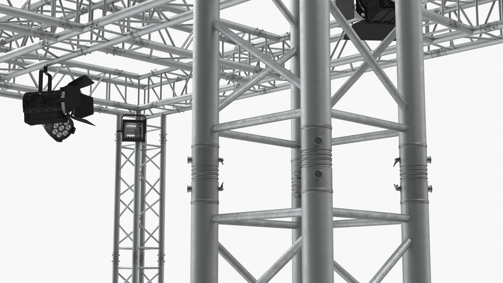 3D Studio Truss Modular Light System model