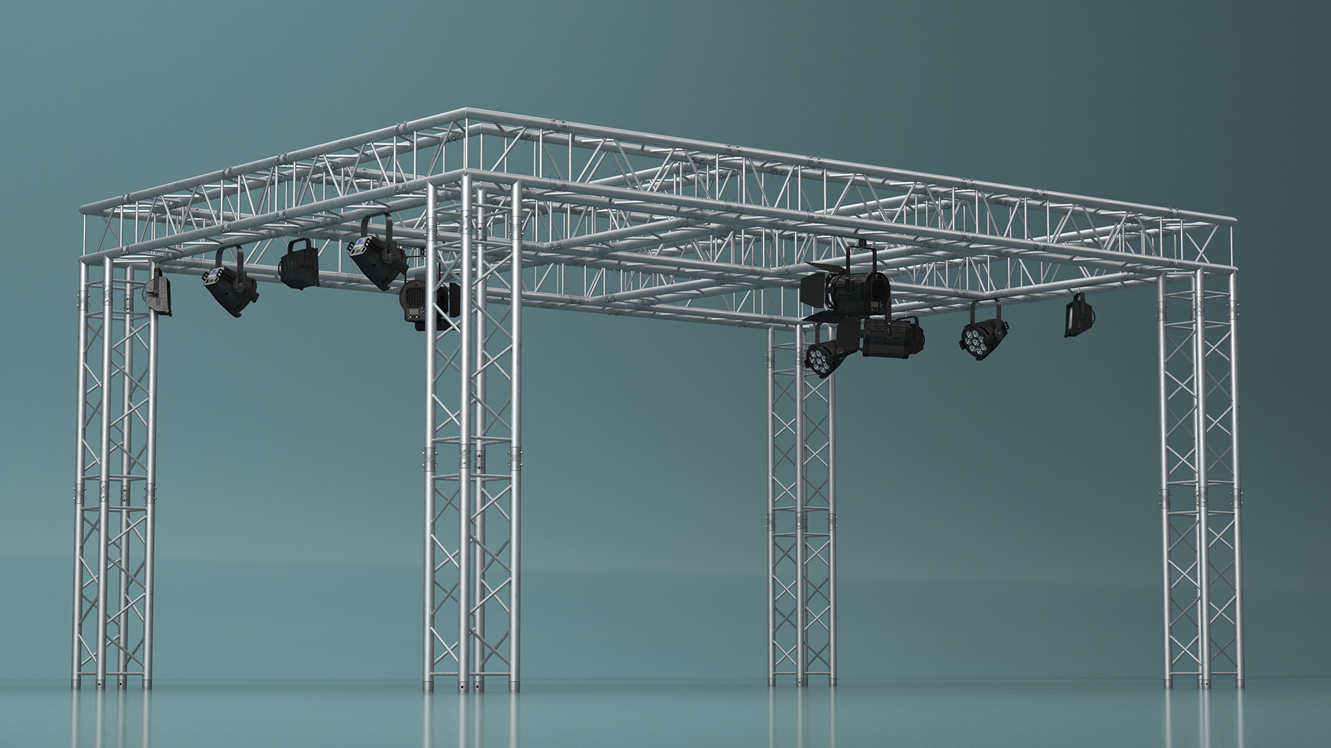 3D Studio Truss Modular Light System model