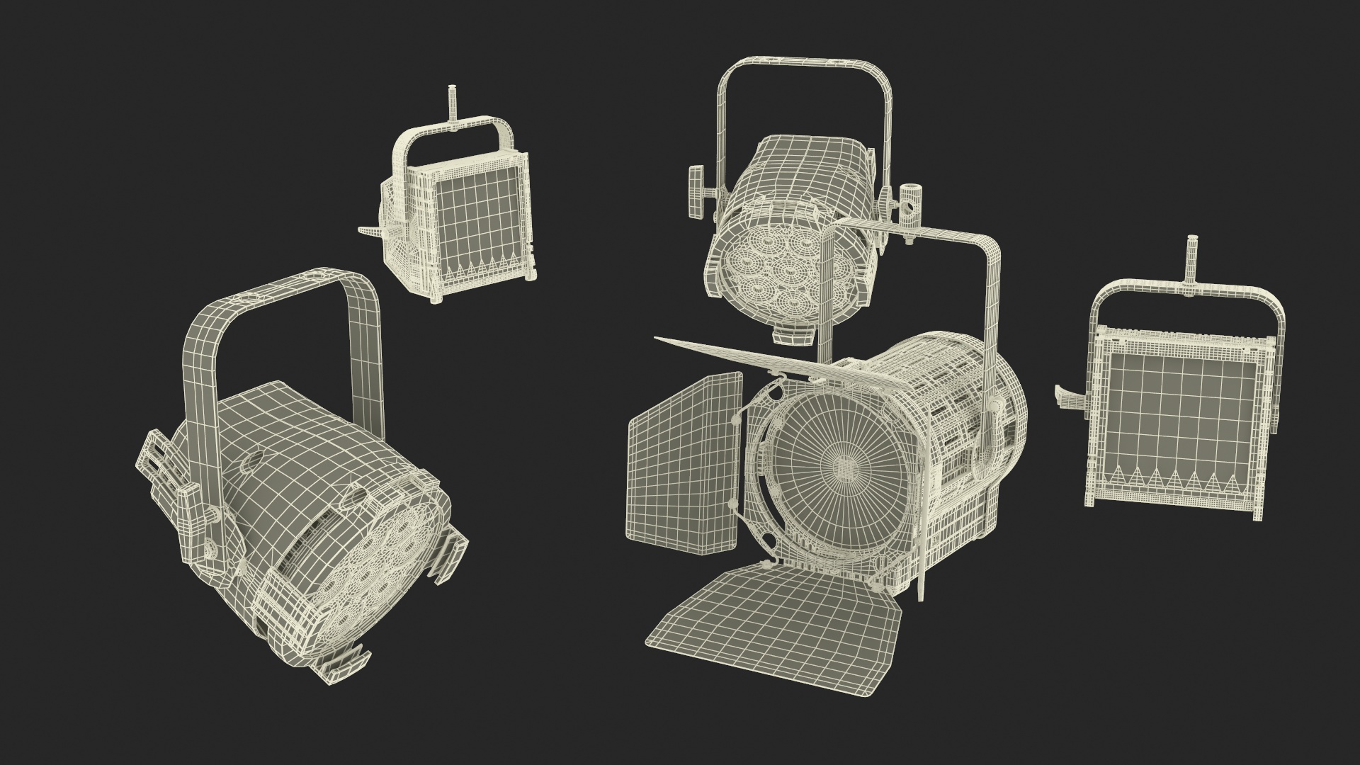 3D Studio Truss Modular Light System model