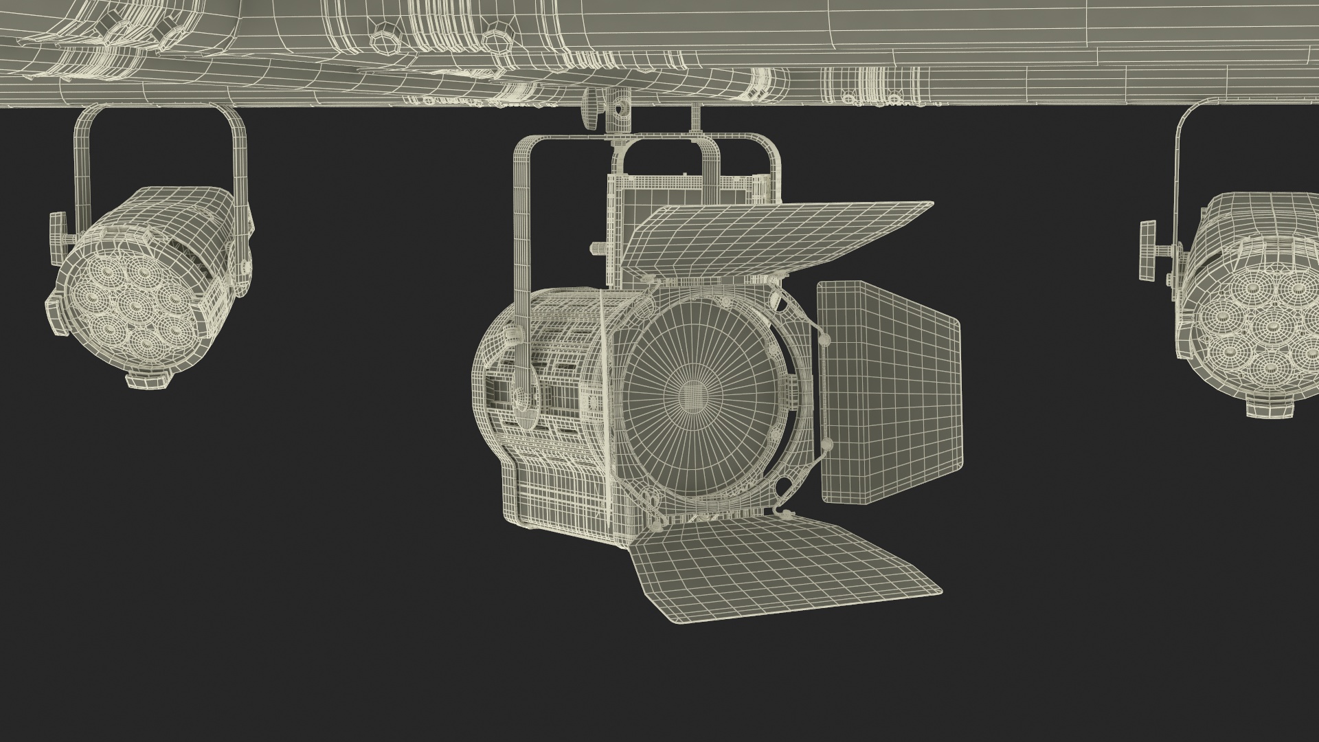 3D Studio Truss Modular Light System model