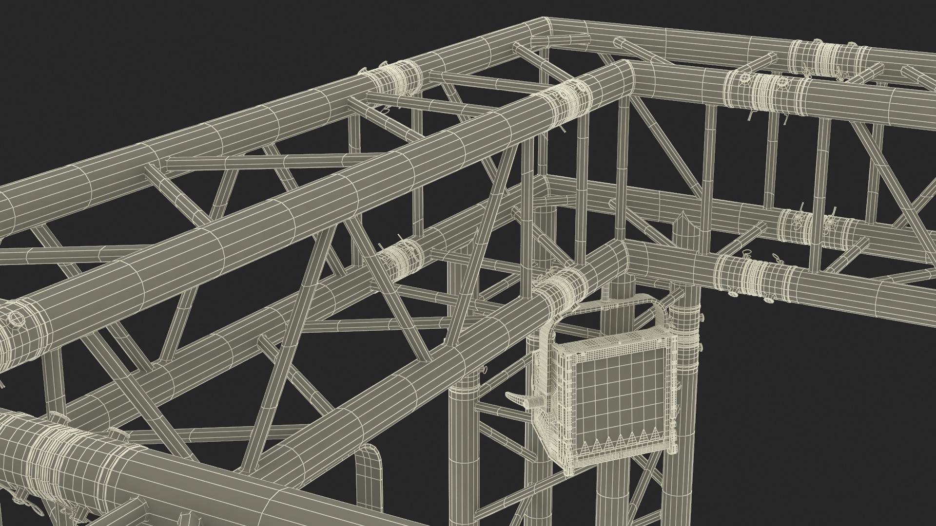 3D Studio Truss Modular Light System model