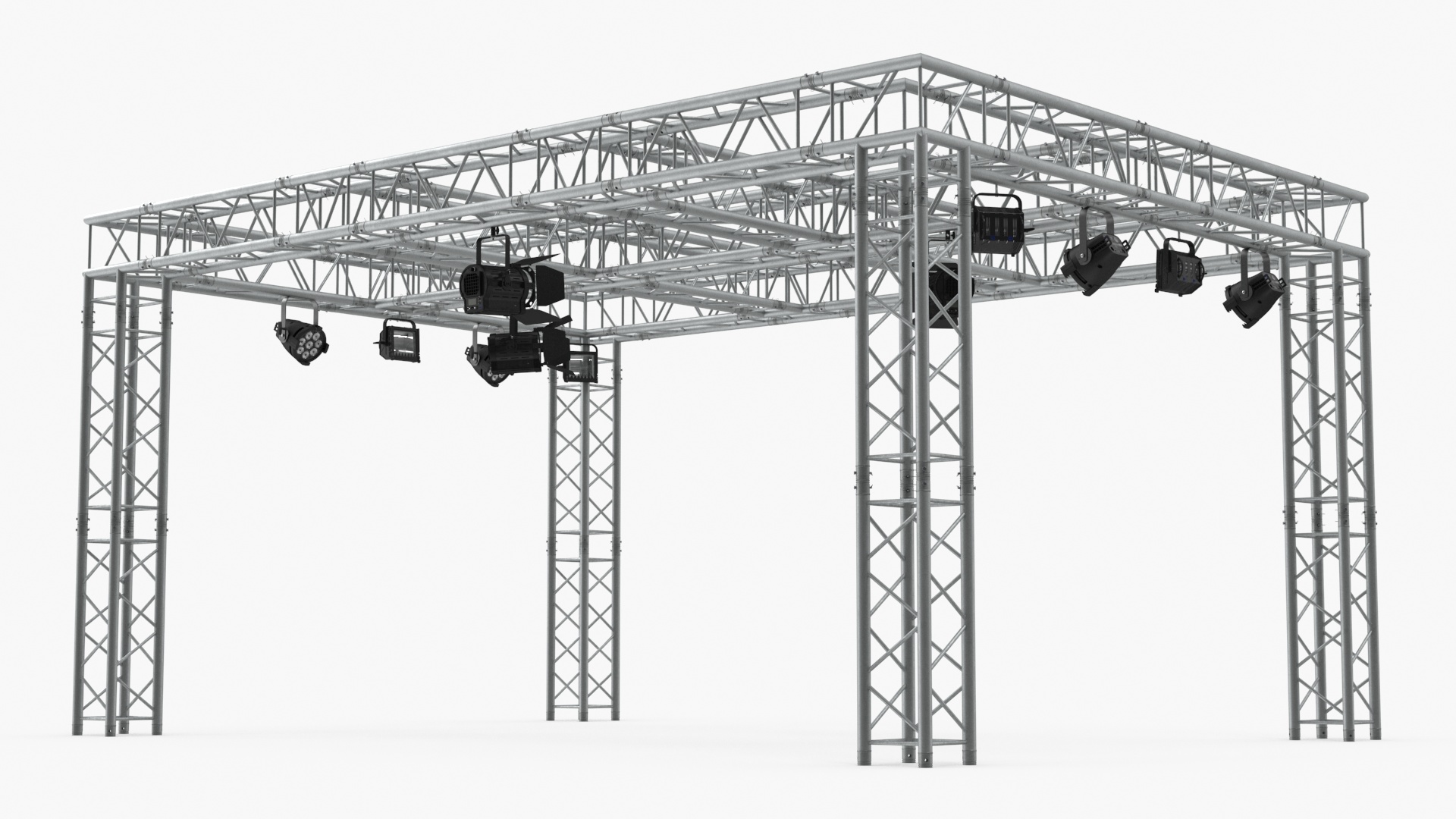 3D Studio Truss Modular Light System model