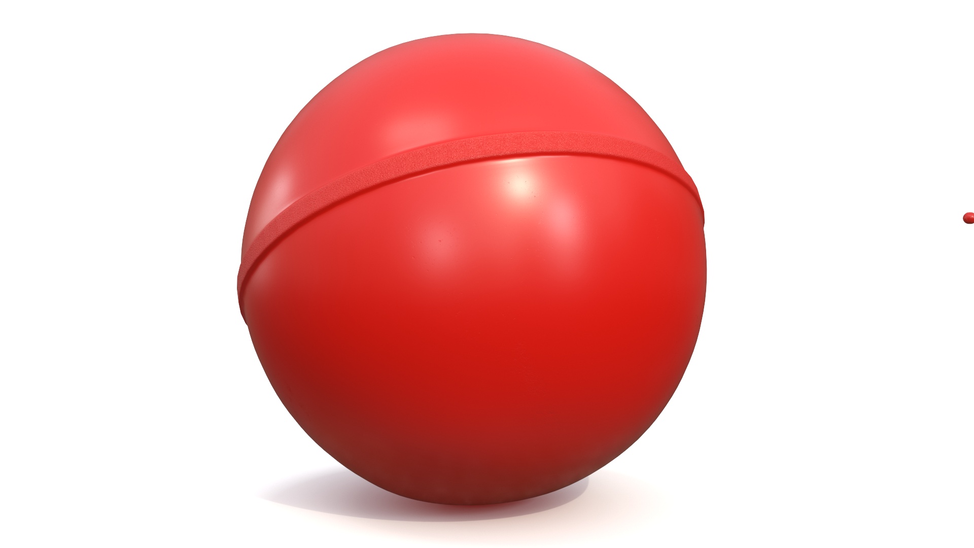 3D Flexi Bouncy Ball Red