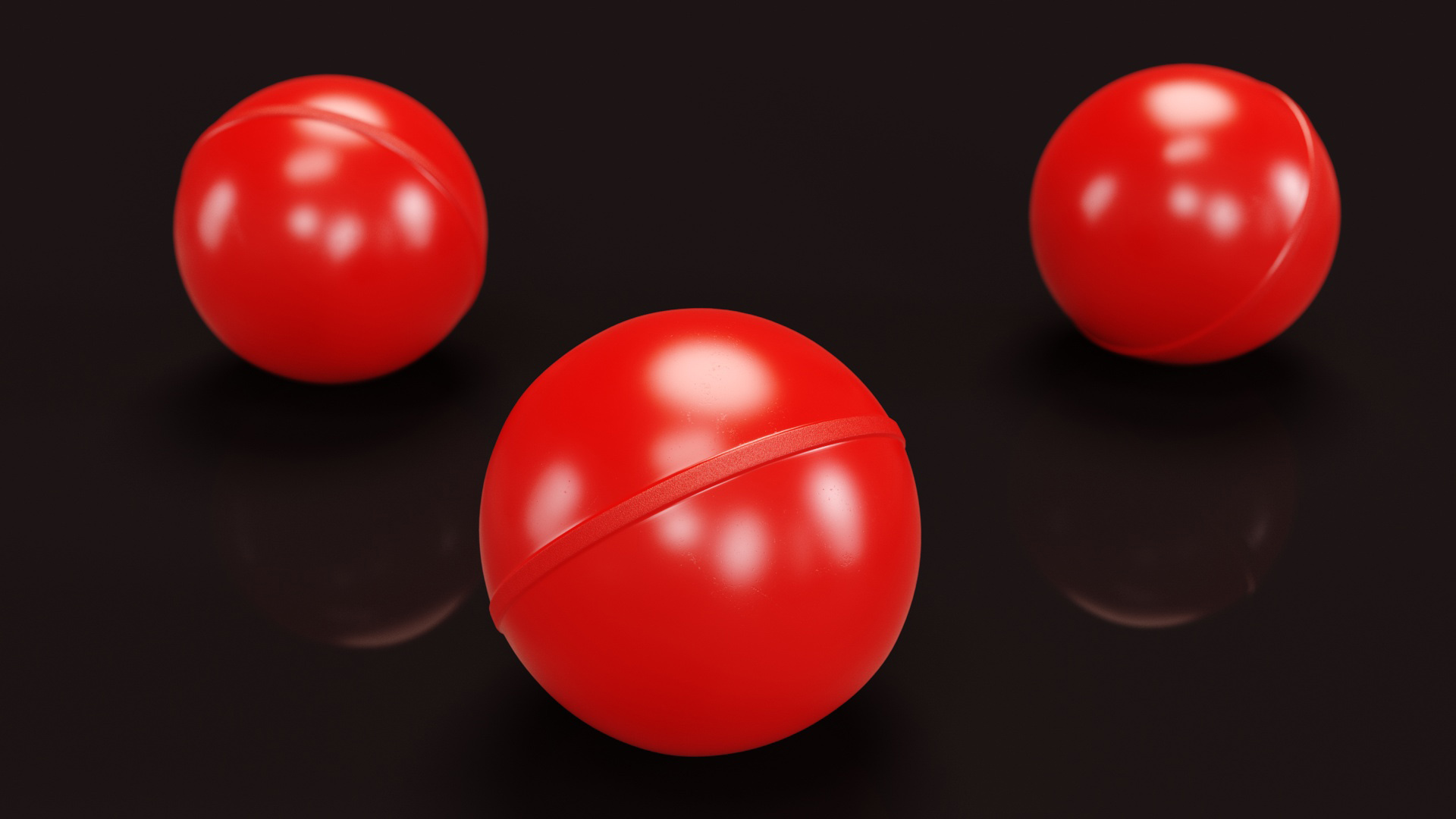 3D Flexi Bouncy Ball Red