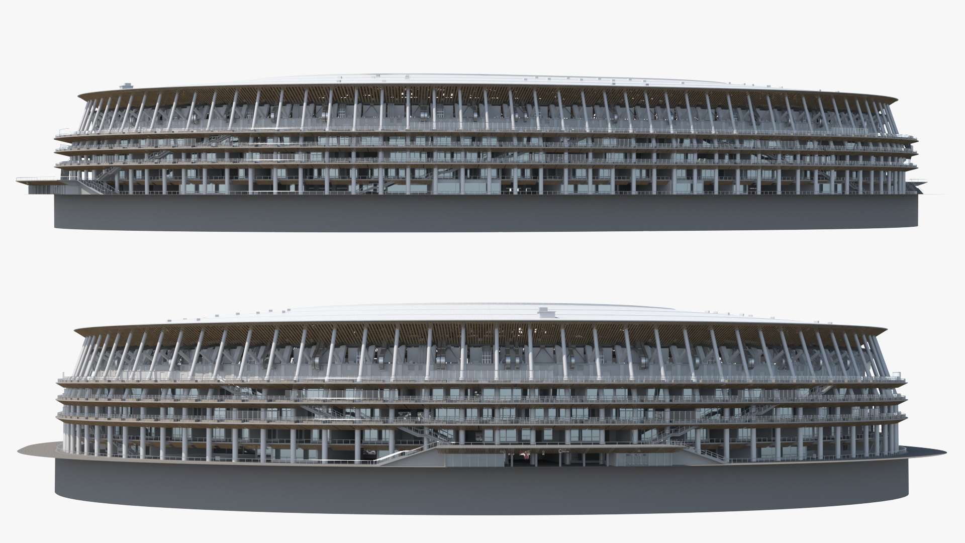 3D Football Pitch Stadium Arena model