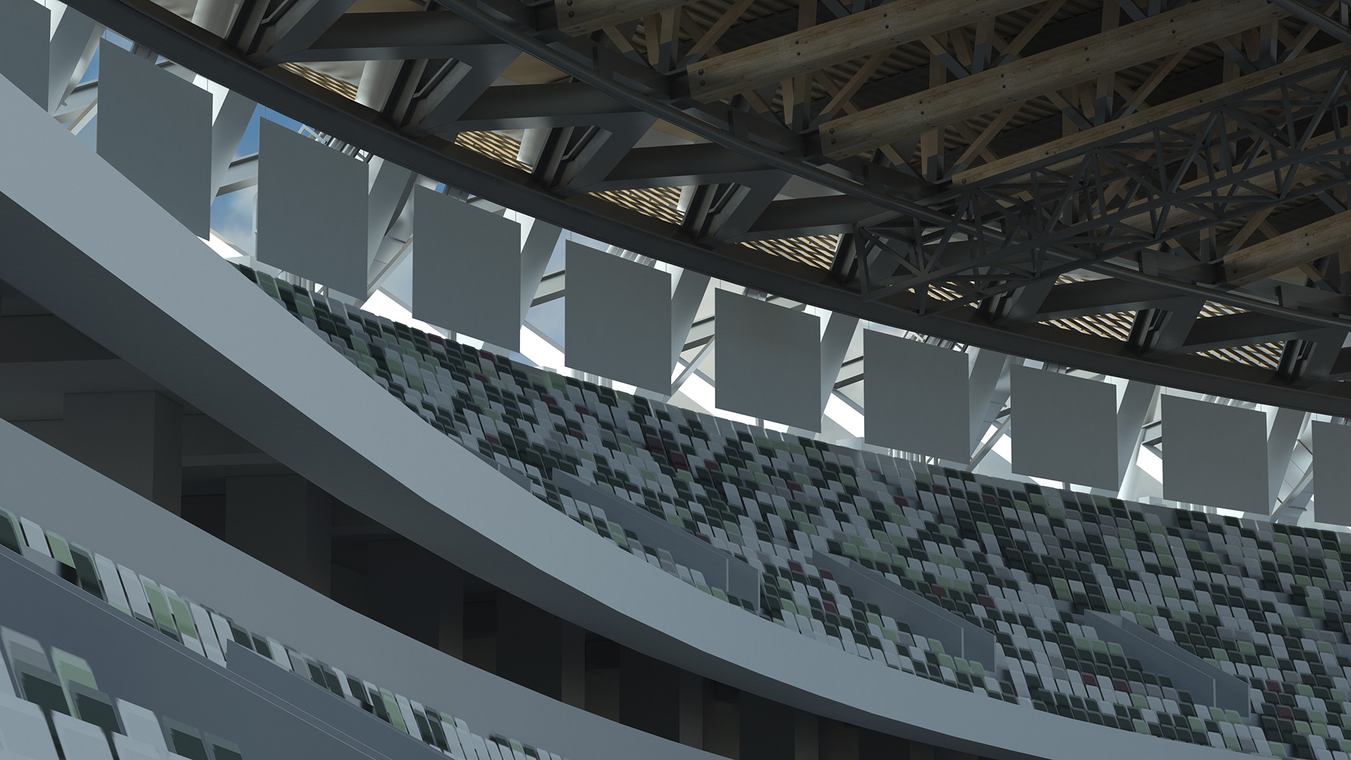 3D Football Pitch Stadium Arena model