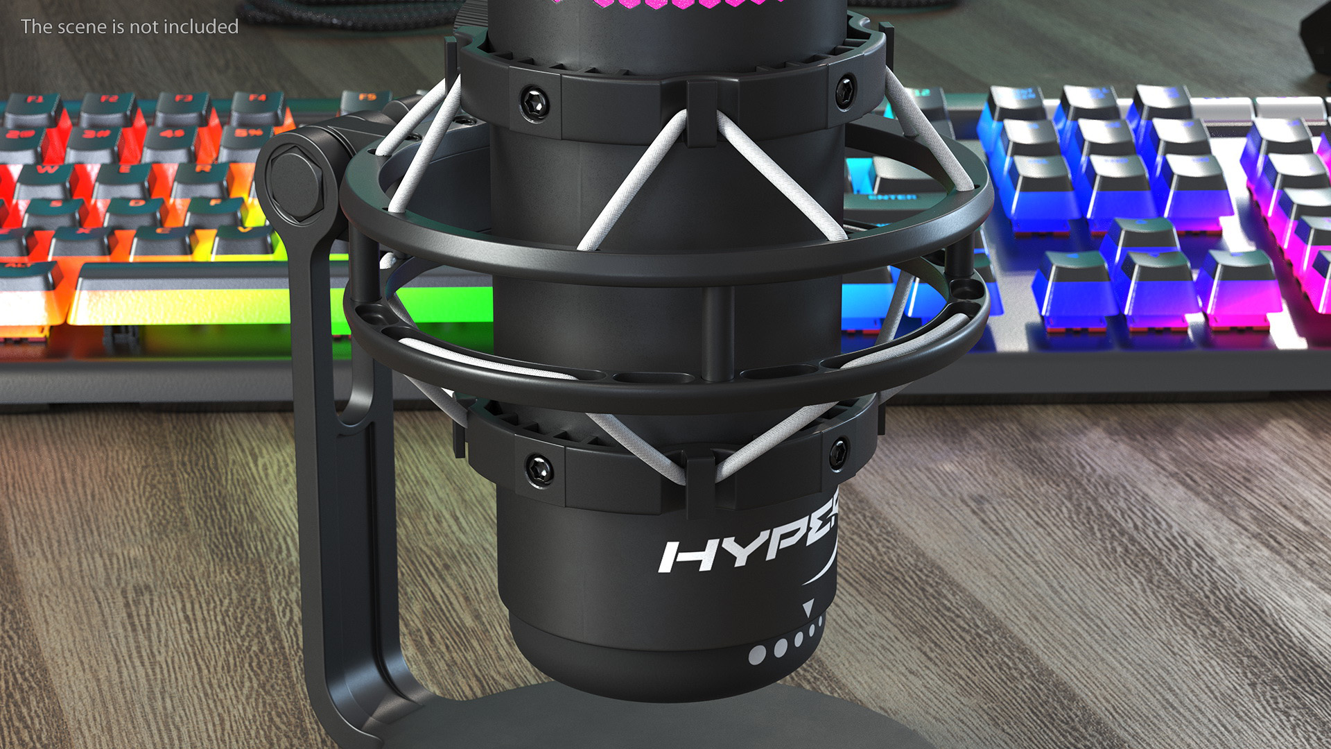 3D HyperX Gaming Microphone QuadCast S Black