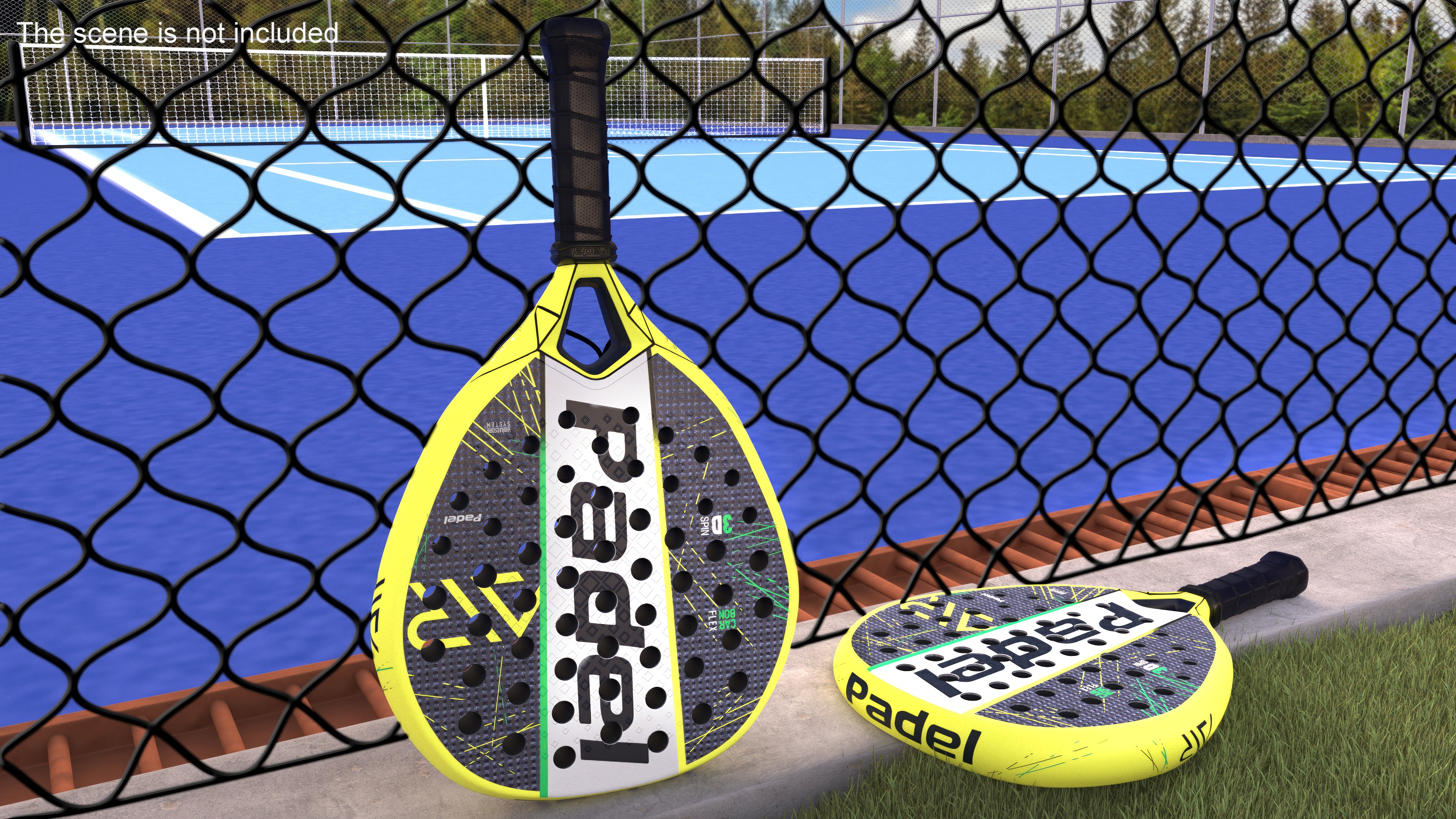 Padel Tennis Racket Generic 3D