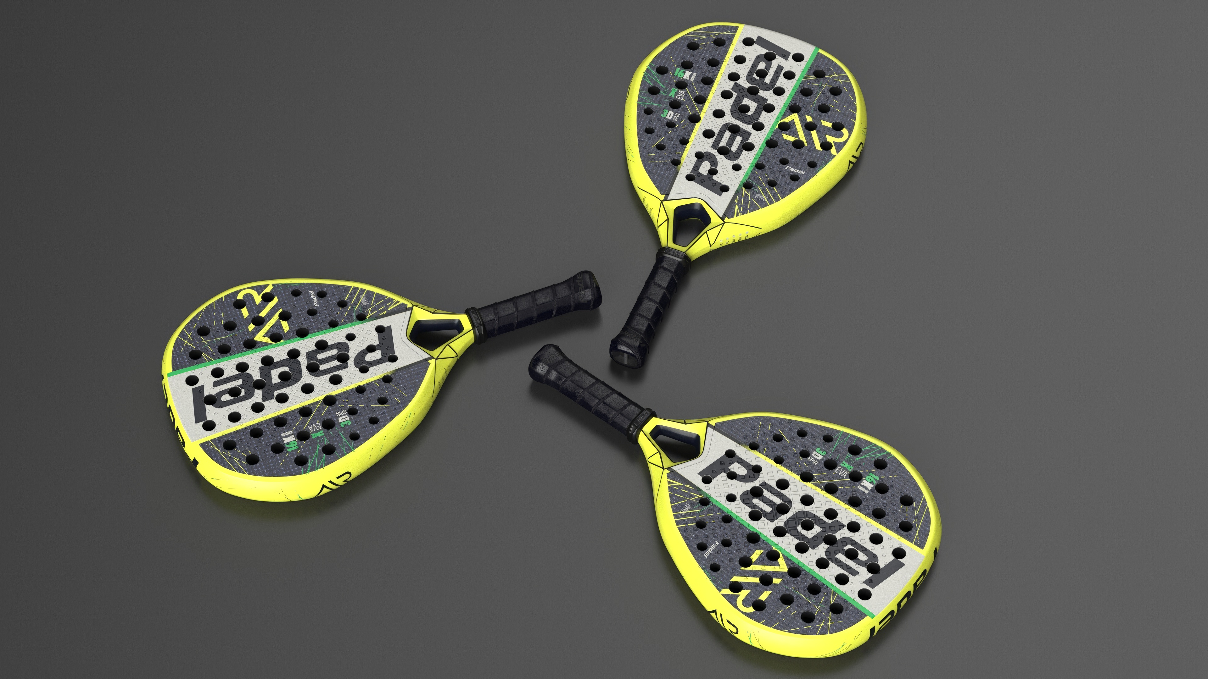 Padel Tennis Racket Generic 3D
