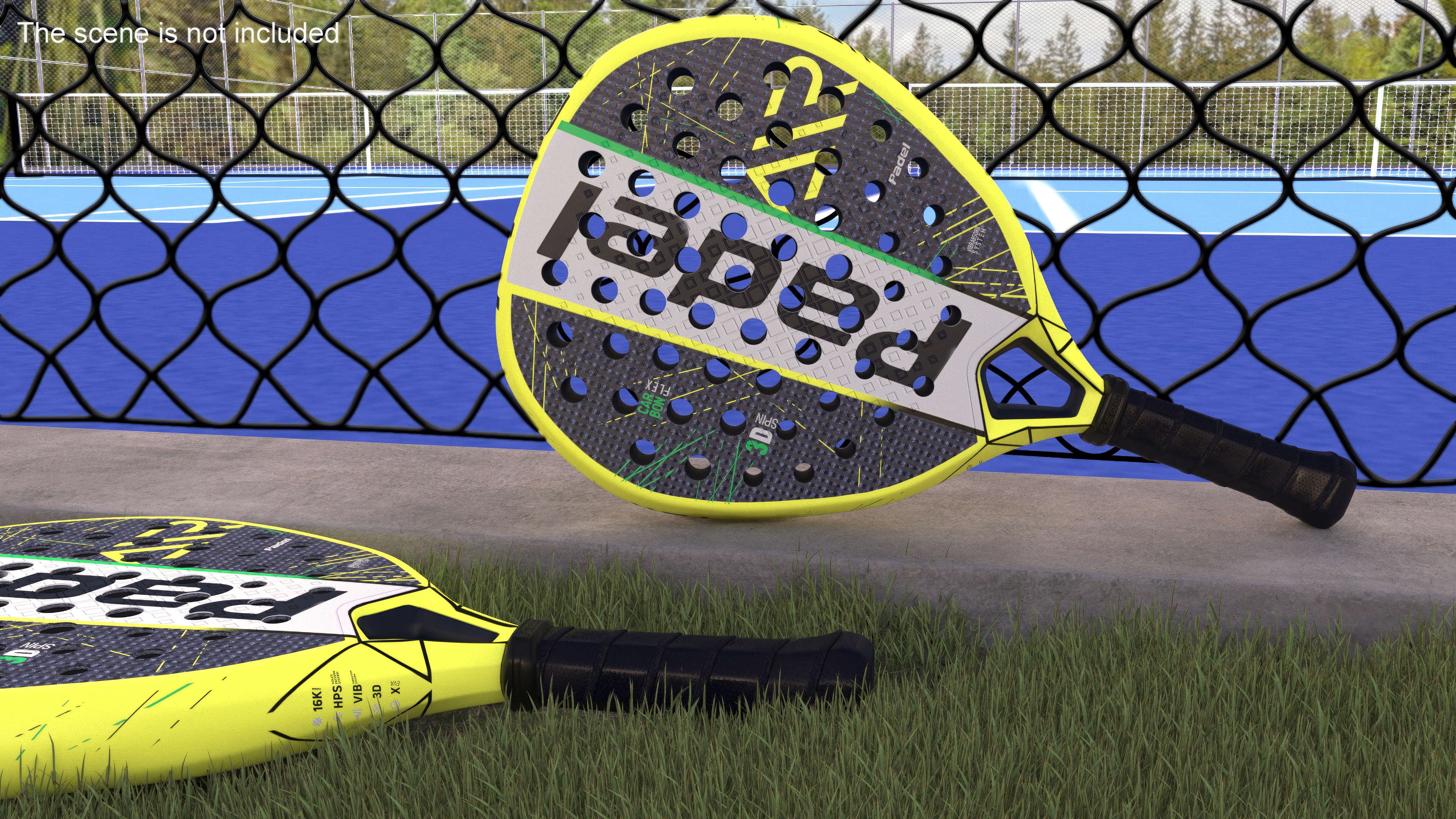 Padel Tennis Racket Generic 3D