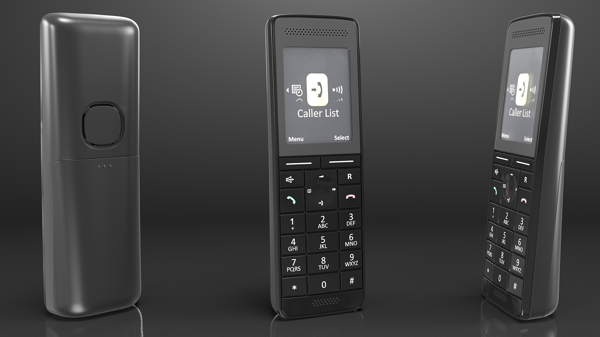 3D Cordless Landline Home Phone model