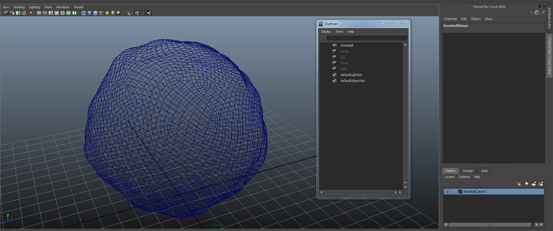 3D model Snowball