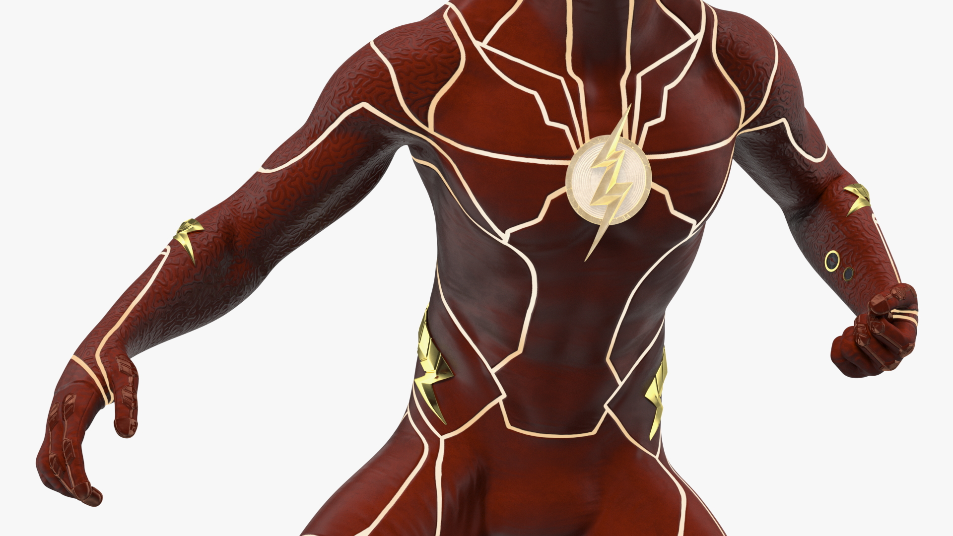 DC Comics Flash Fighting Pose 3D model