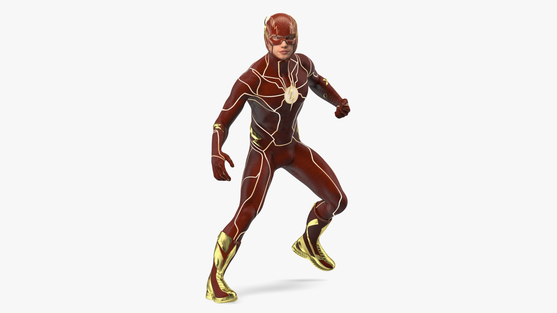 DC Comics Flash Fighting Pose 3D model