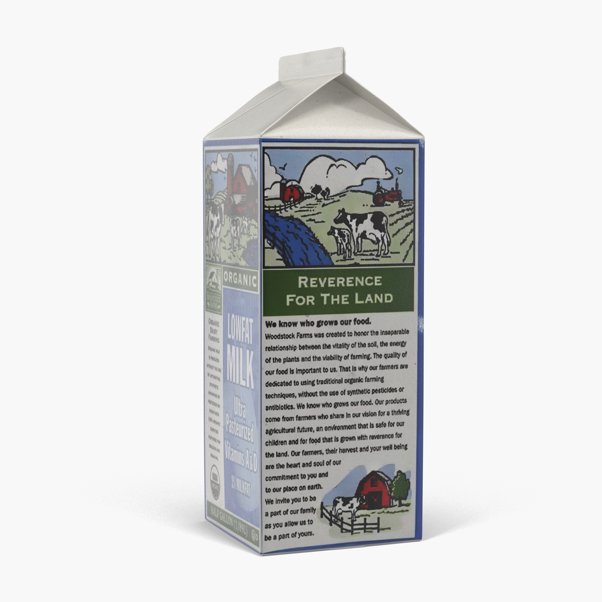 3D model Half Gallon Milk Carton 2