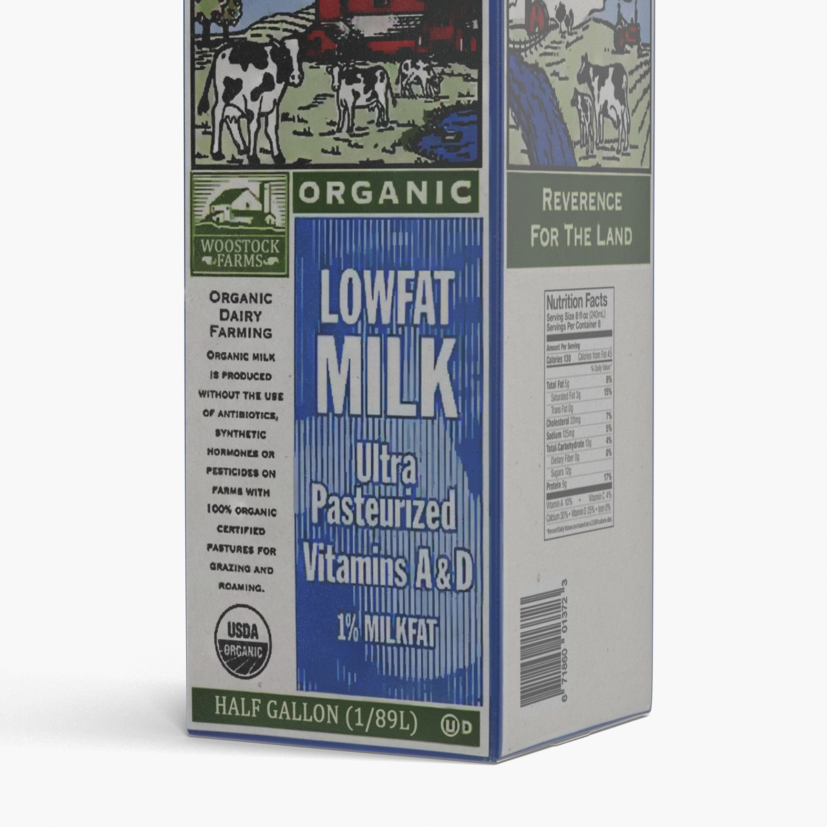 3D model Half Gallon Milk Carton 2