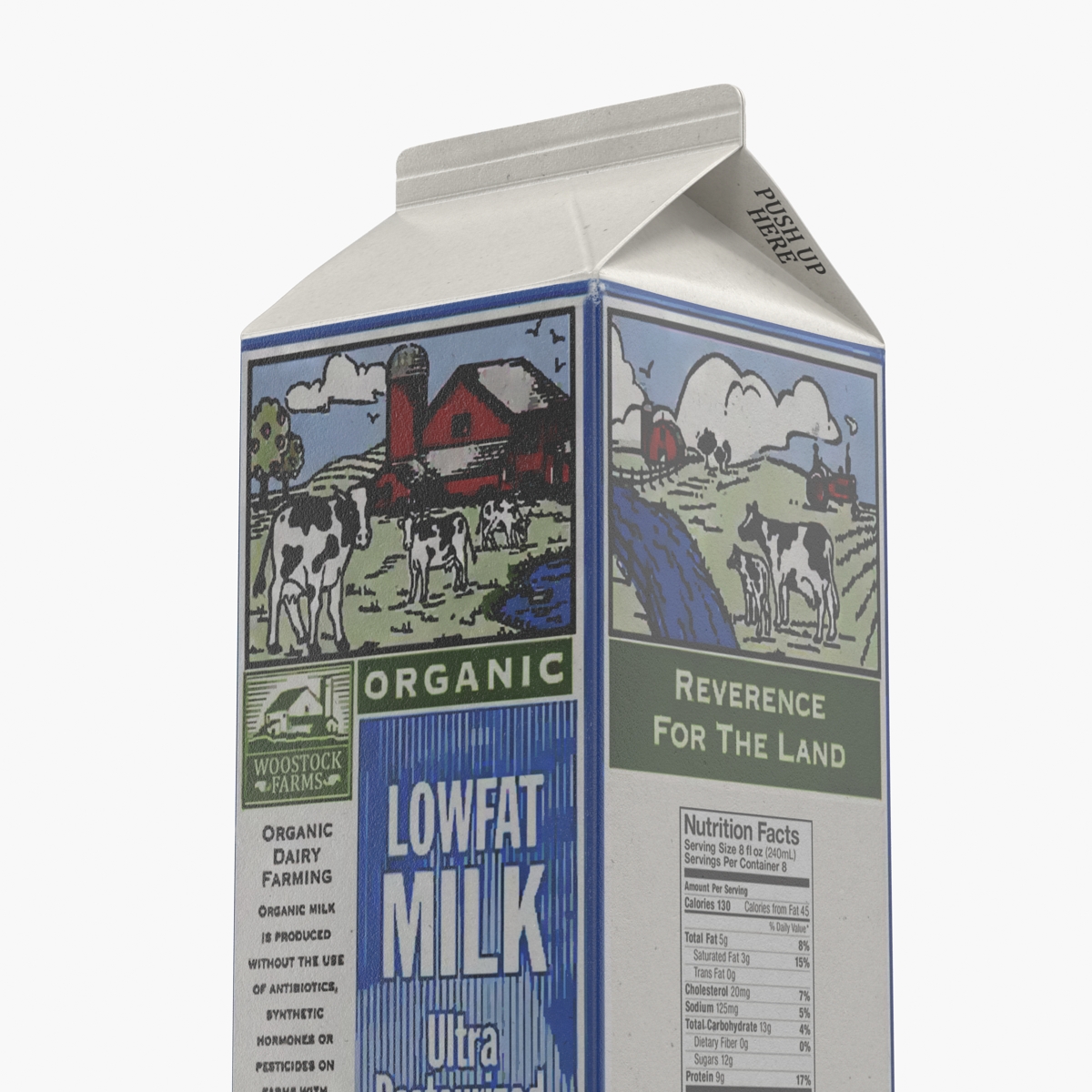 3D model Half Gallon Milk Carton 2