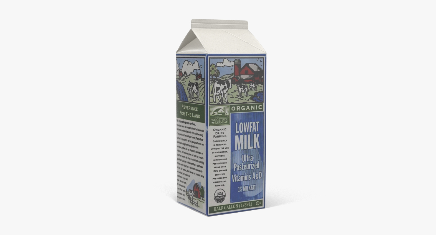 3D model Half Gallon Milk Carton 2