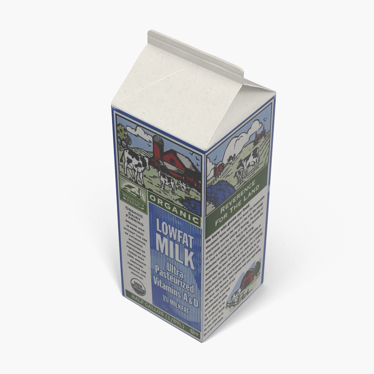 3D model Half Gallon Milk Carton 2