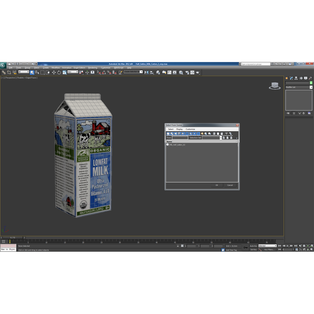 3D model Half Gallon Milk Carton 2