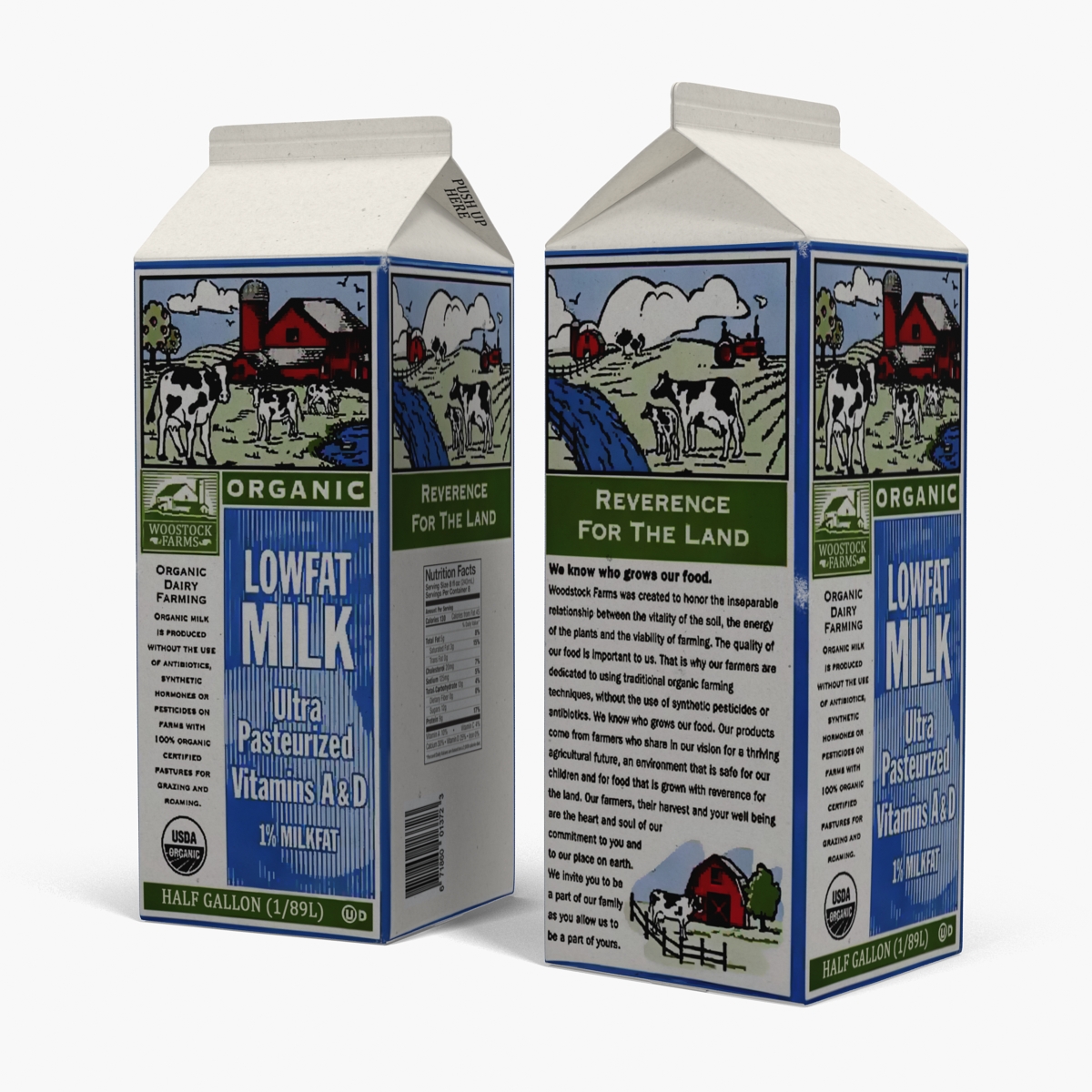 3D model Half Gallon Milk Carton 2