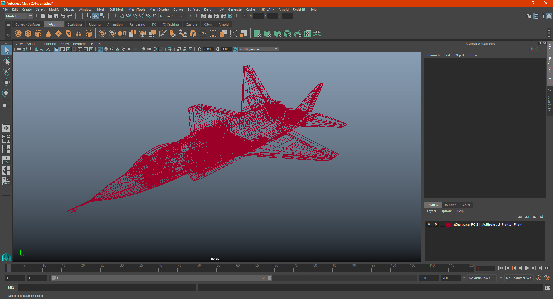 3D Shenyang FC 31 Multirole Jet Fighter Flight model