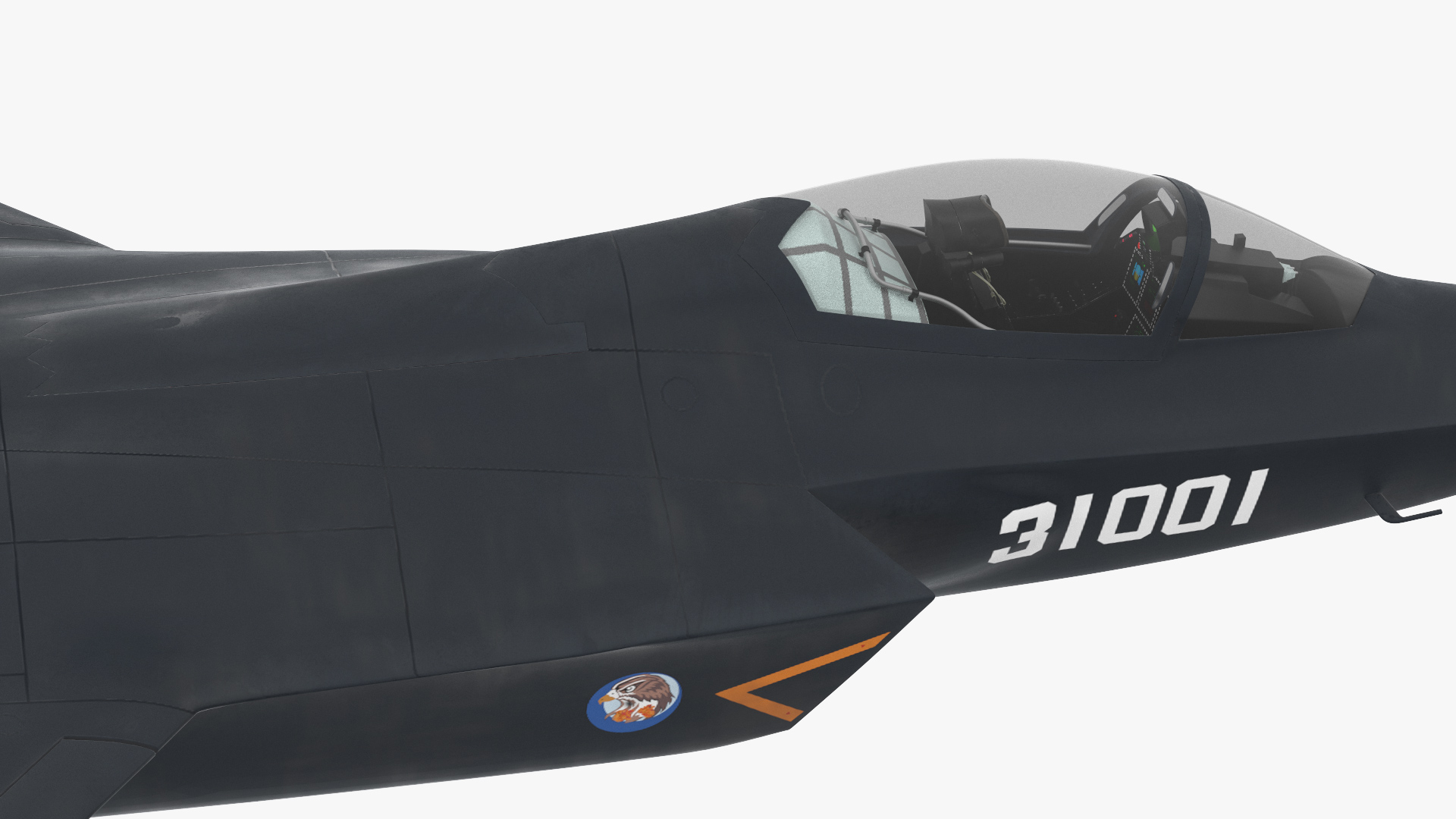3D Shenyang FC 31 Multirole Jet Fighter Flight model