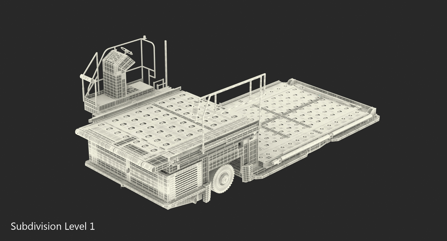 Aircraft Ground Support Lower Deck Loader Generic 3D model