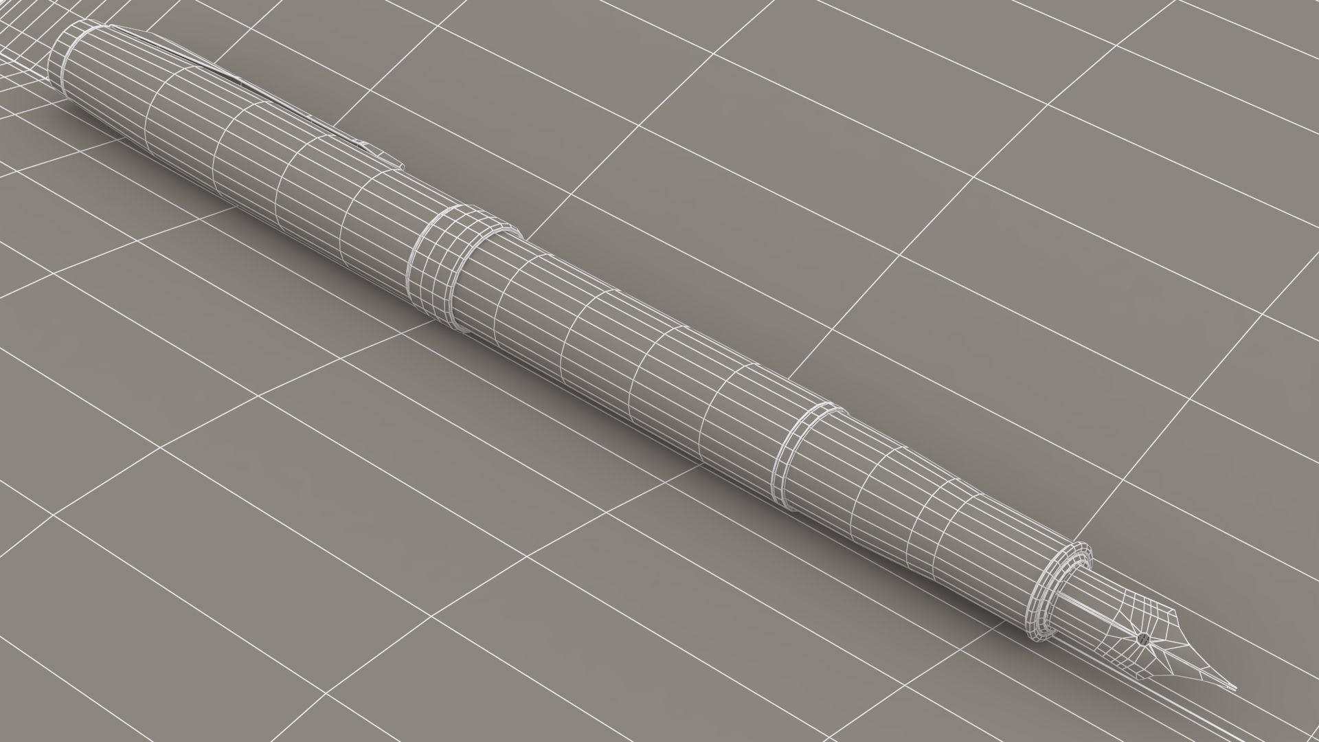 3D model Open Journal with Fountain Pen