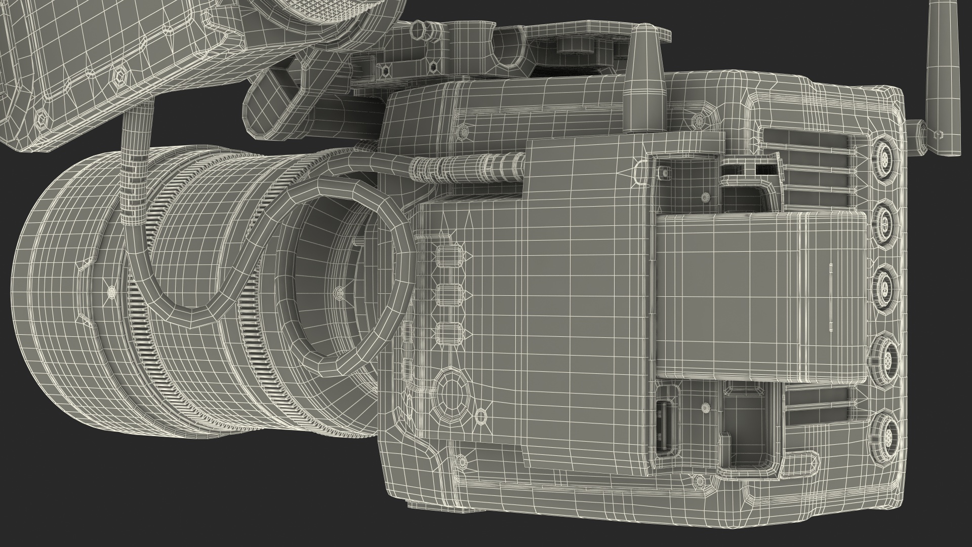 Cinema Camera With ViewFinder CD 3D