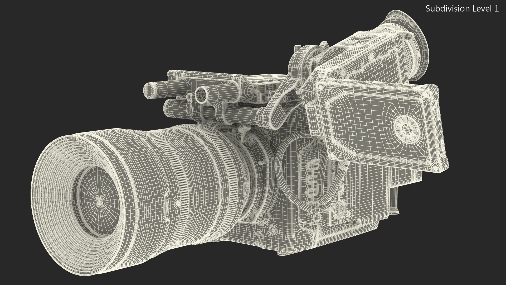 Cinema Camera With ViewFinder CD 3D