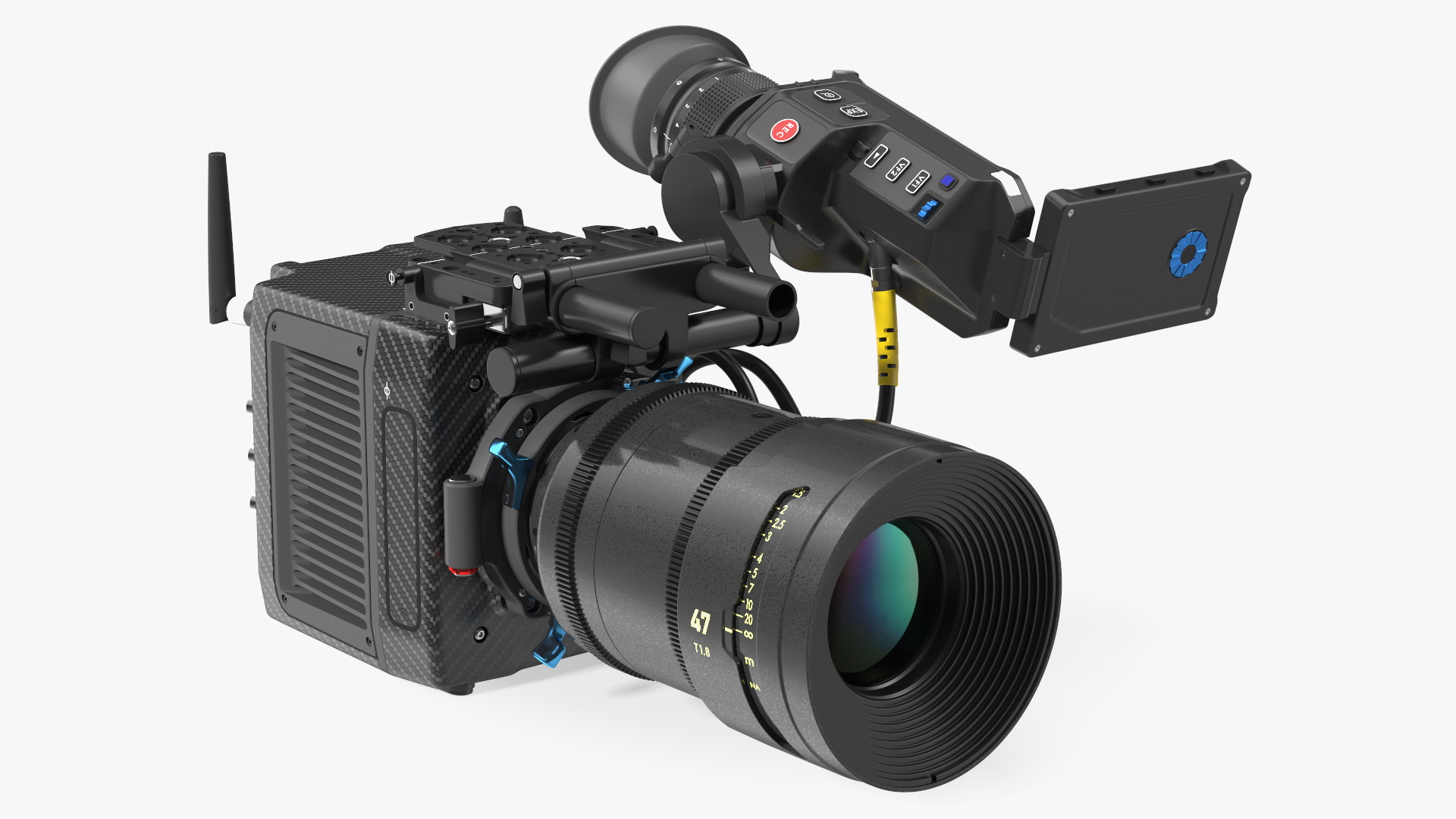 Cinema Camera With ViewFinder CD 3D
