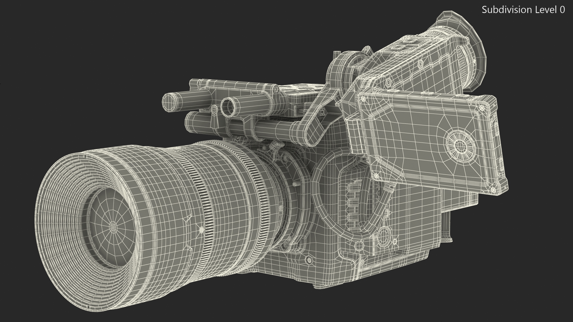 Cinema Camera With ViewFinder CD 3D