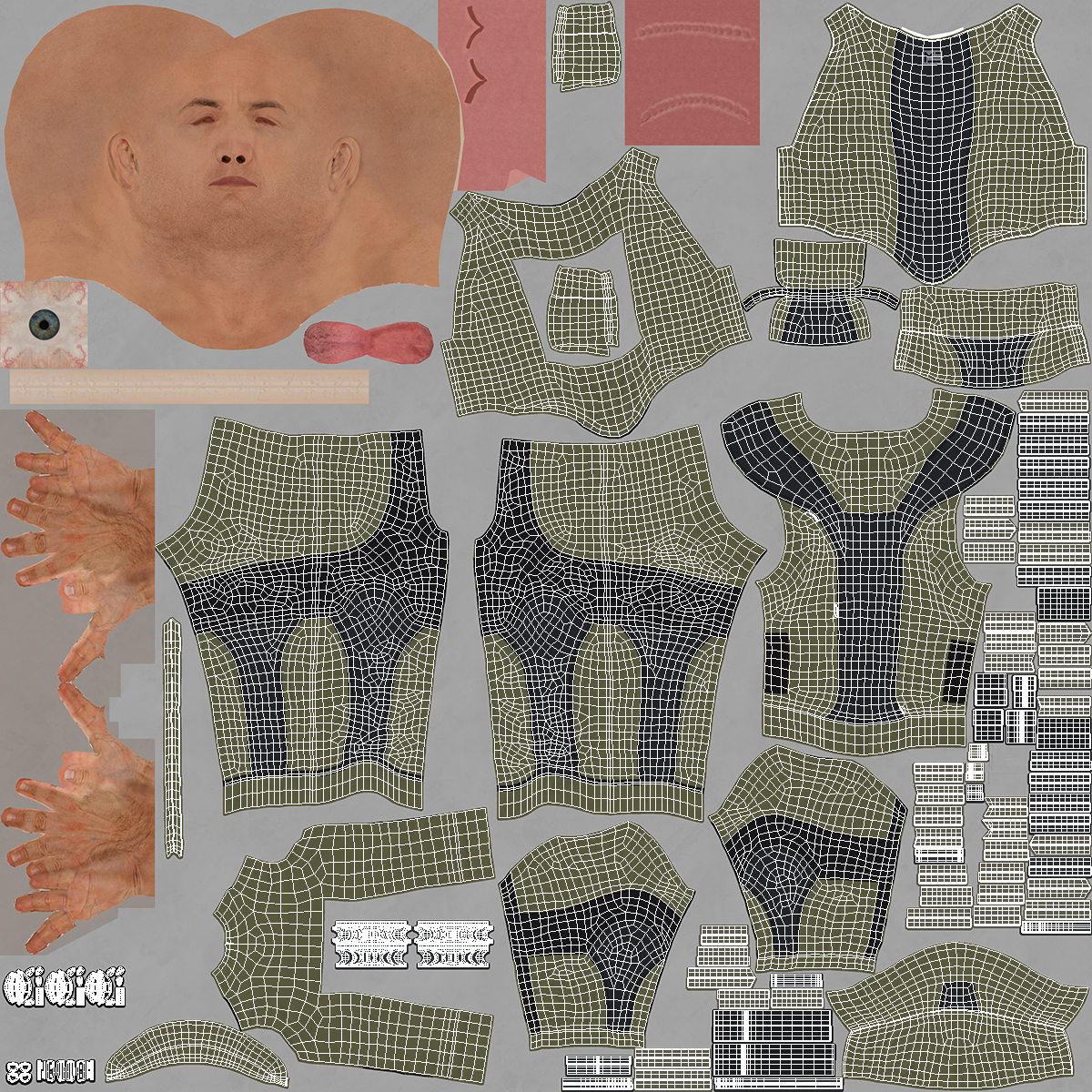 EOD 10 Bomb Suit Without Person Rigged for Maya 3D