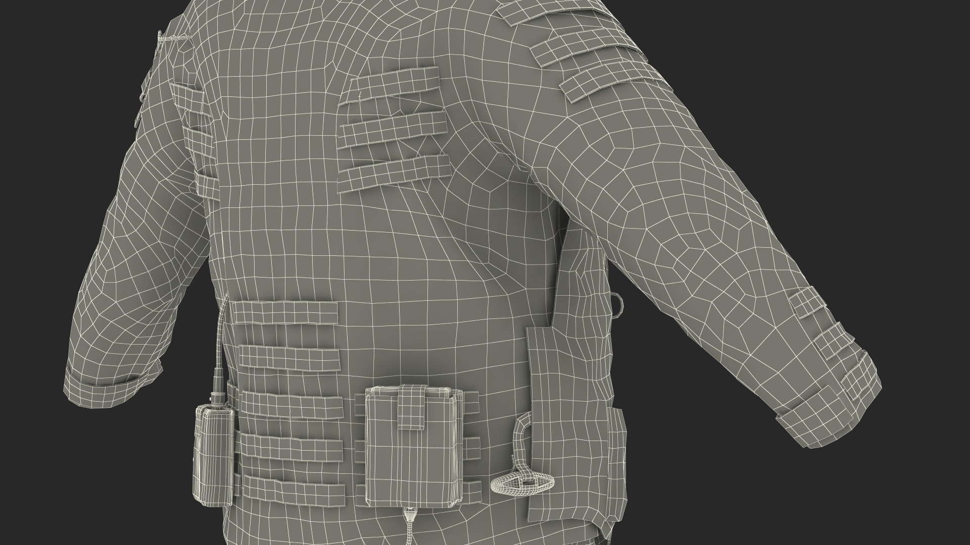 EOD 10 Bomb Suit Without Person Rigged for Maya 3D