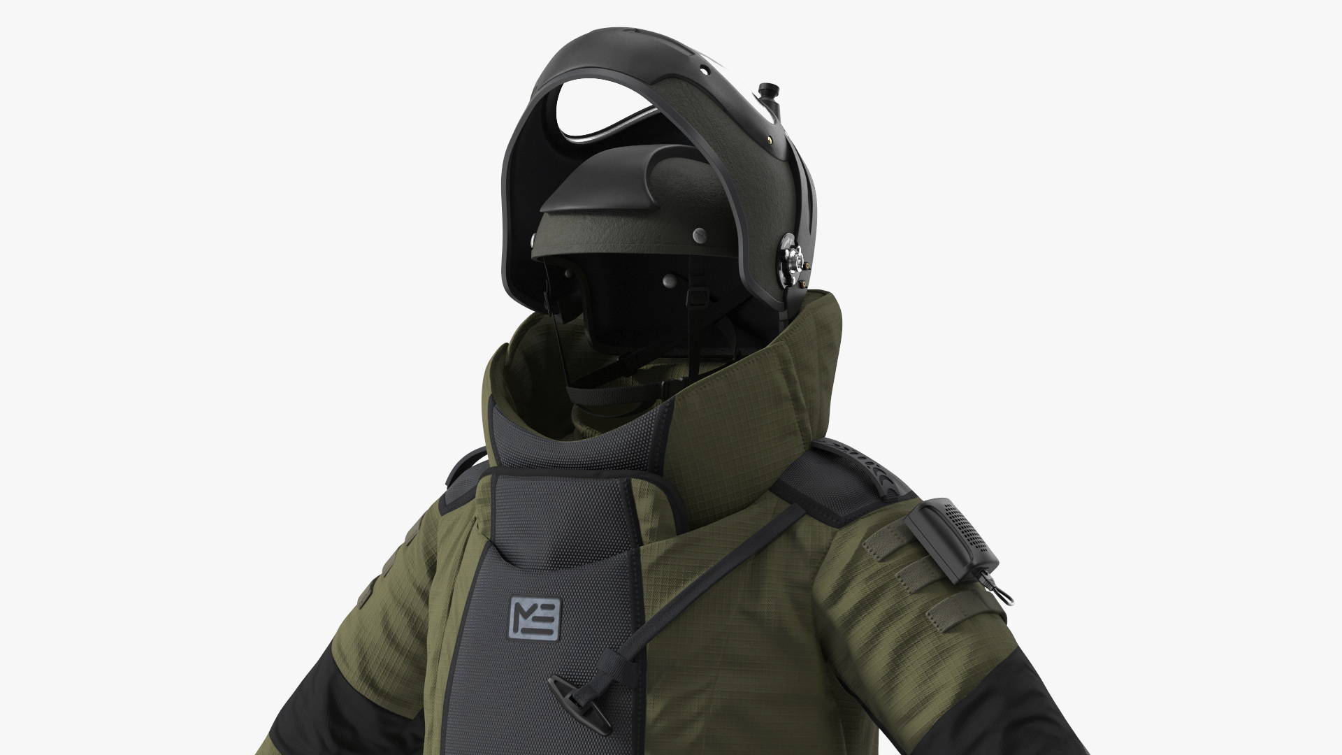 EOD 10 Bomb Suit Without Person Rigged for Maya 3D