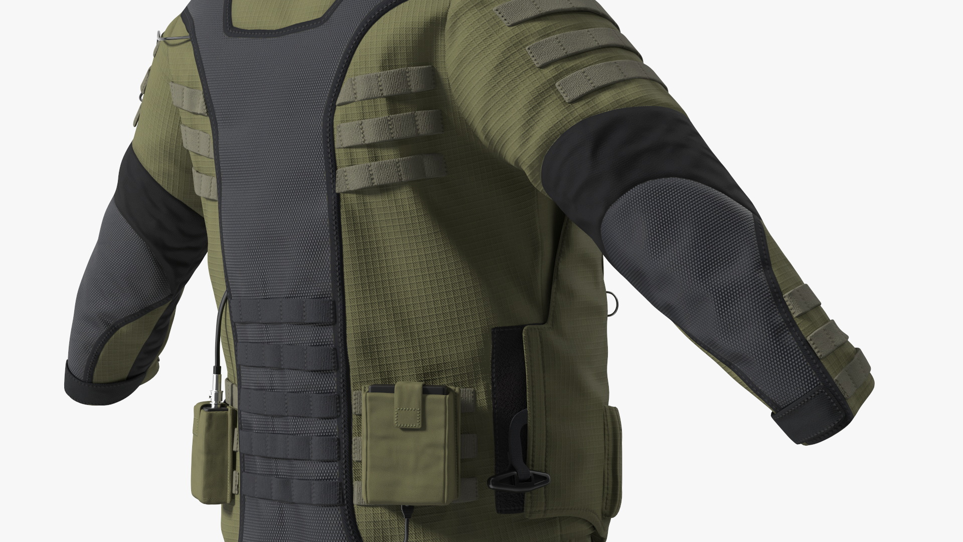 EOD 10 Bomb Suit Without Person Rigged for Maya 3D