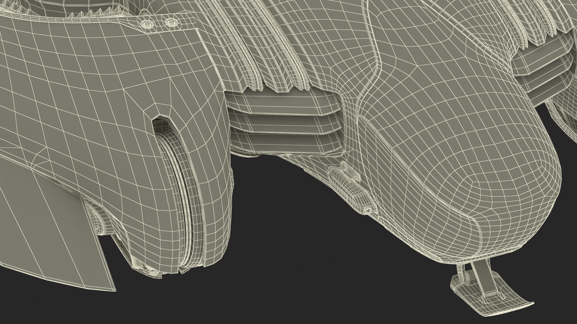 3D Futuristic Sci Fi Dropship Rigged model