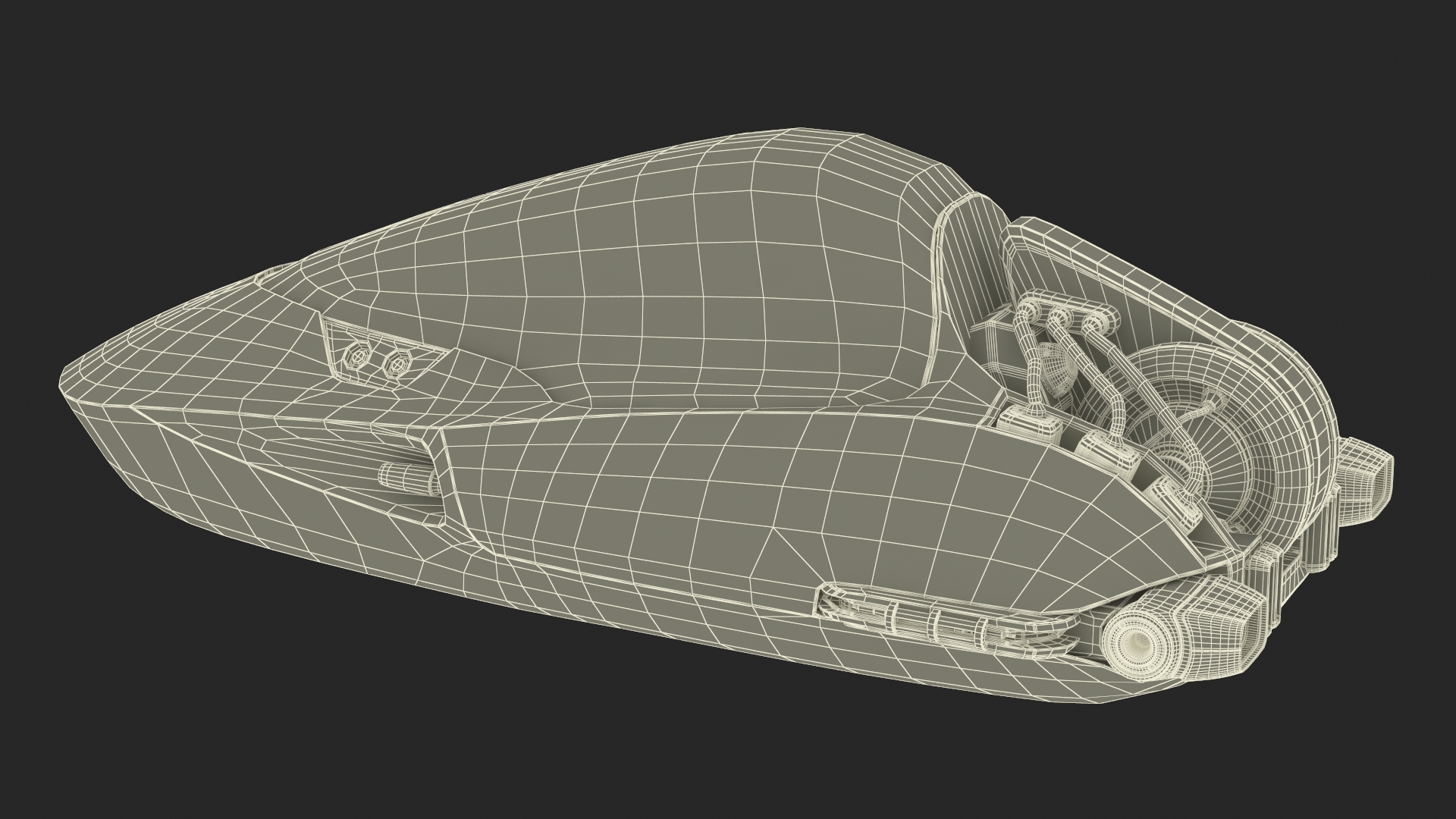 3D Futuristic Sci Fi Dropship Rigged model