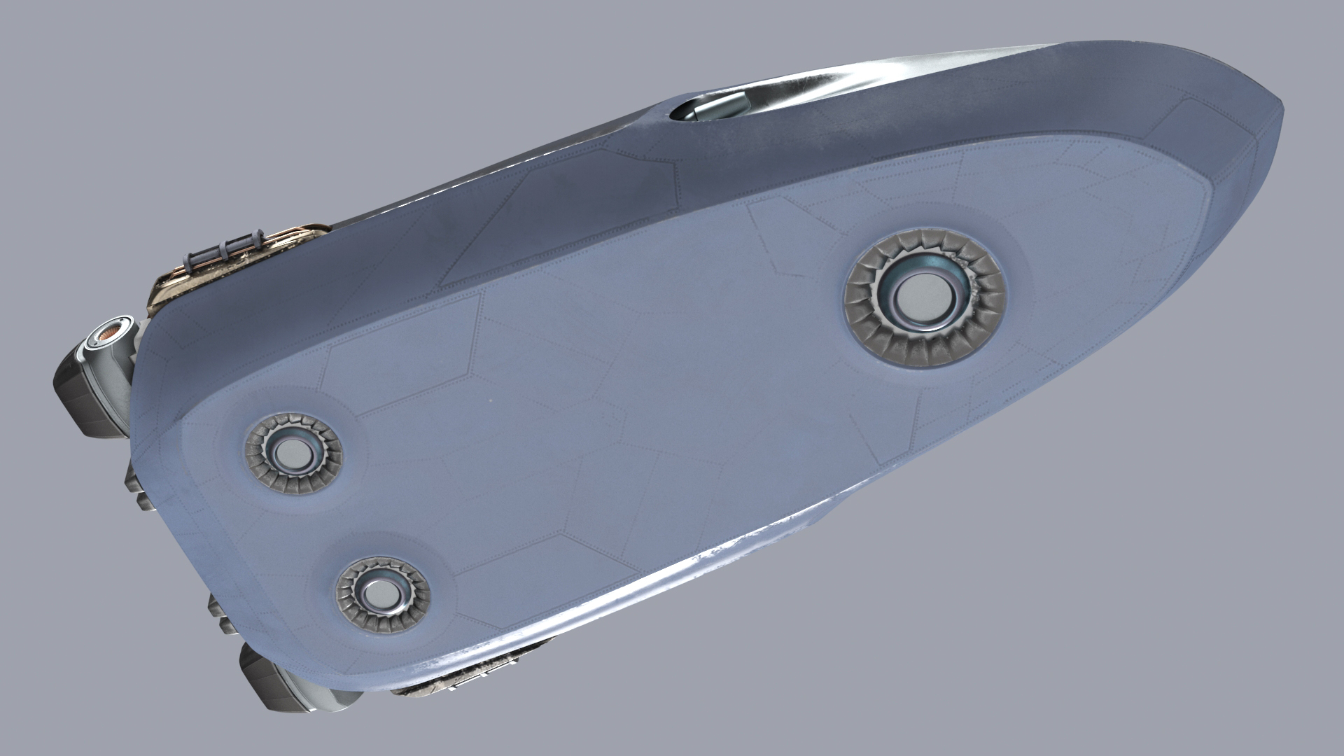 3D Futuristic Sci Fi Dropship Rigged model