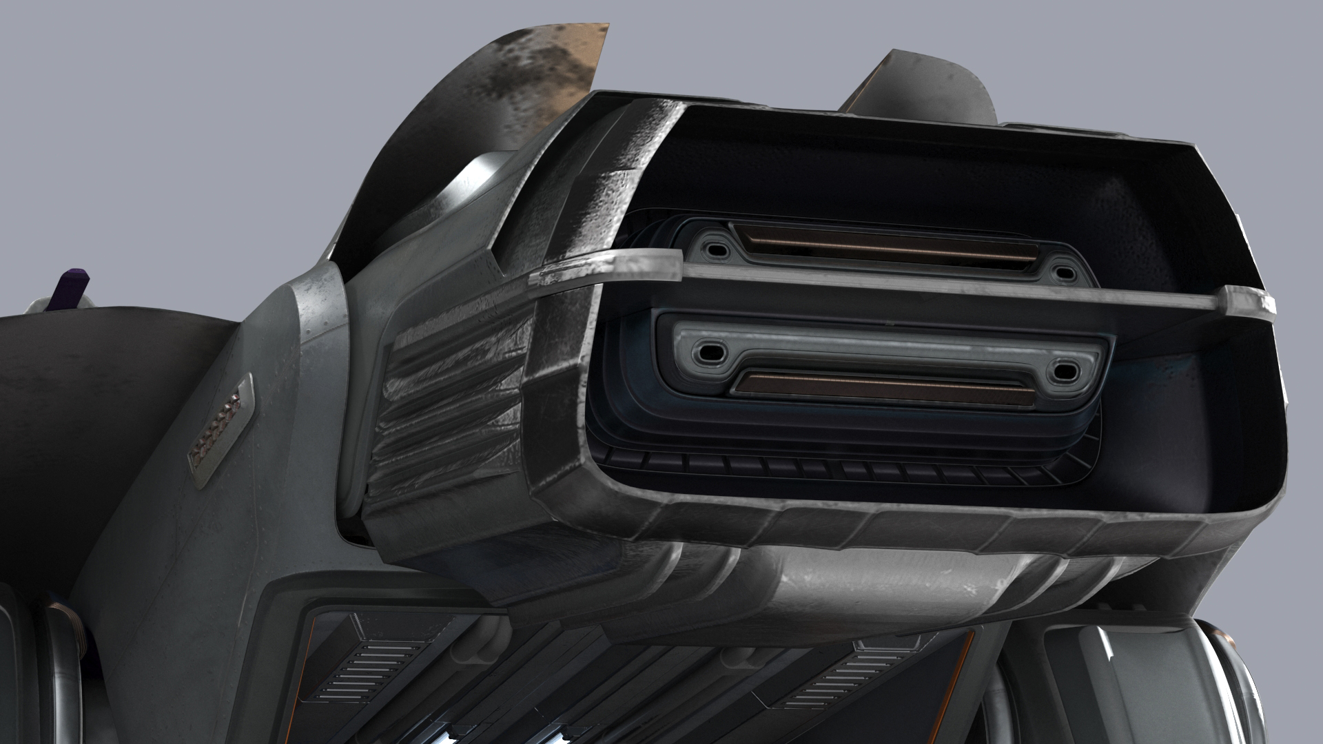 3D Futuristic Sci Fi Dropship Rigged model