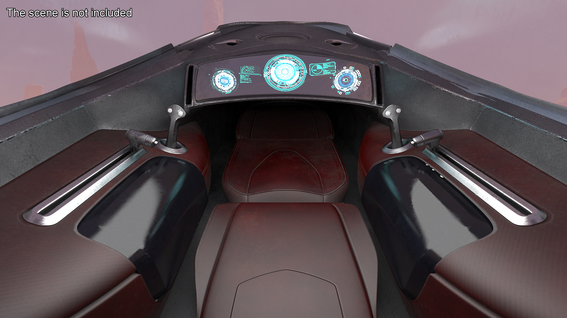 3D Futuristic Sci Fi Dropship Rigged model