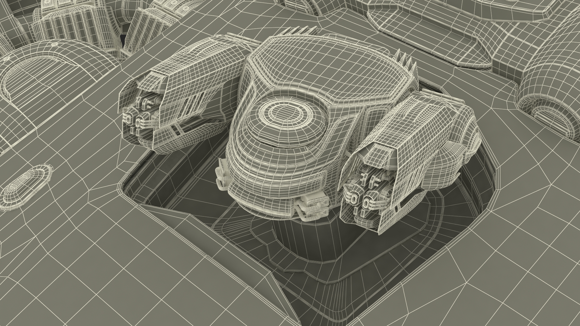 3D Futuristic Sci Fi Dropship Rigged model