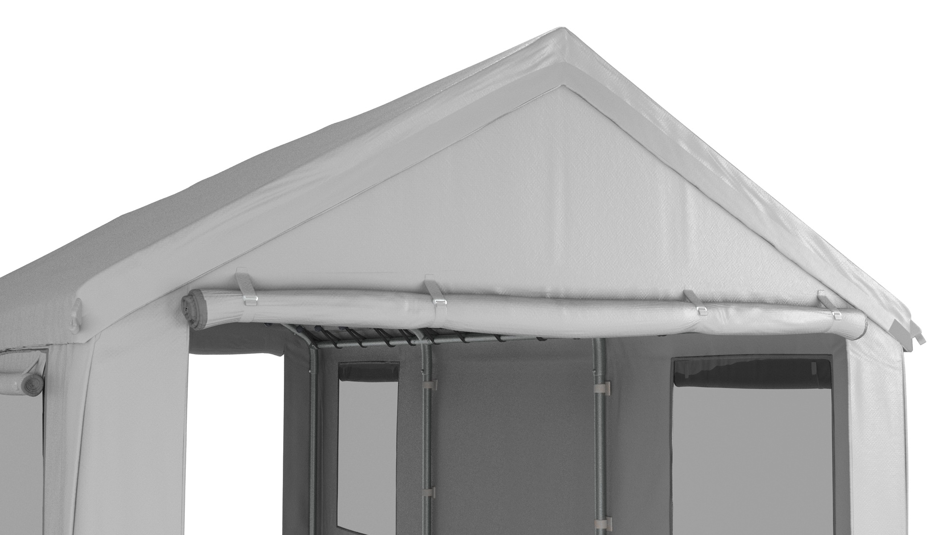 3D Carport Tent Grey Color model